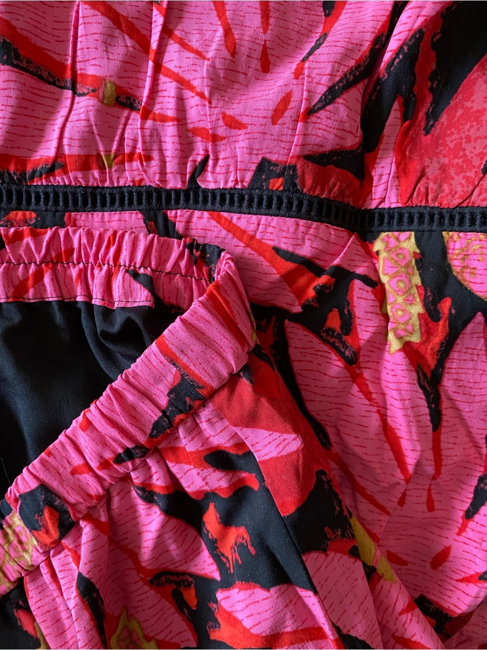 NWT J. CREW Tiered Pull-on Midi Skirt In Palm Print Size Medium - Picture 5 of 7